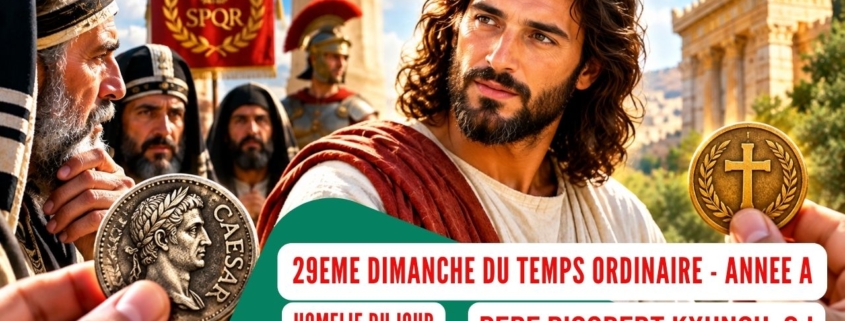 29ème dimanche du temps ordinaire – Année A : « Rendez à Dieu ce qui est à Dieu »